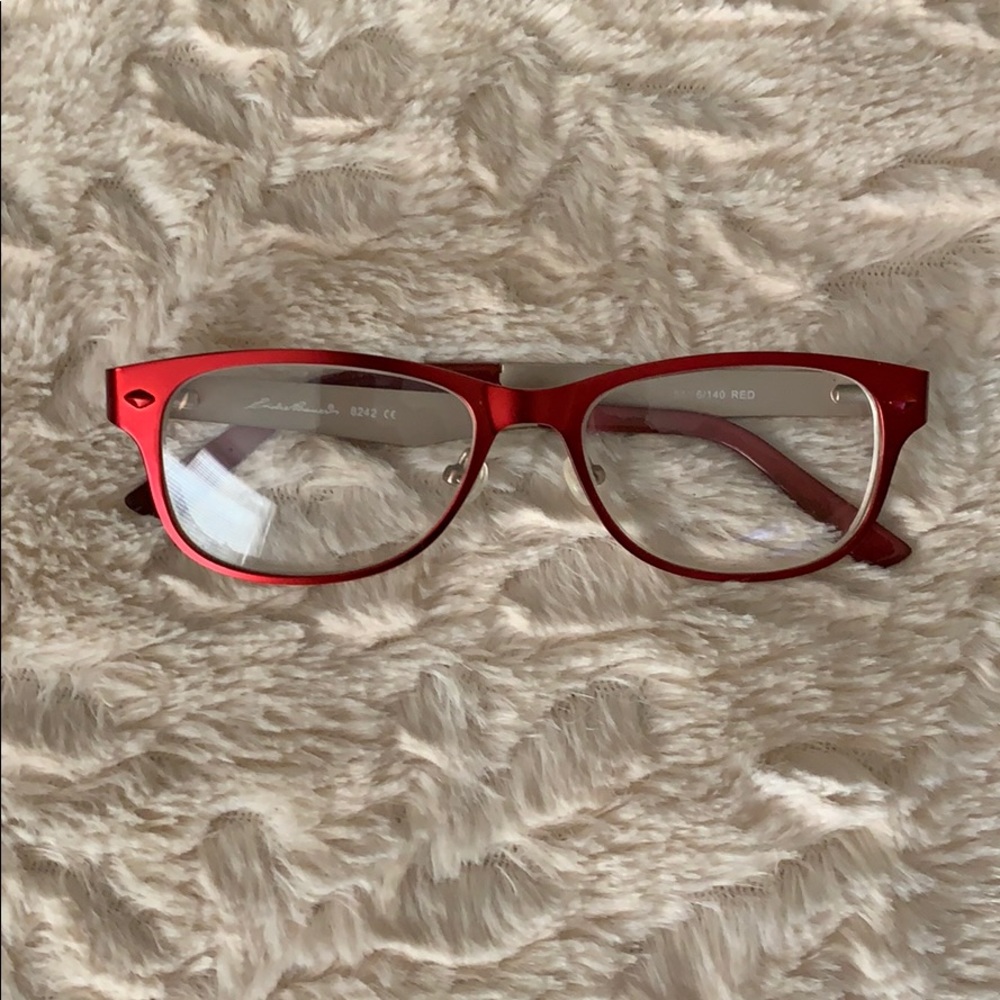 Red frames.  Have your prescription added to frame